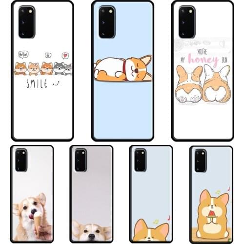 Corgi dog Cartoon Cover For Samsung Galaxy S20 FE S21 Ultra Note 20 Note9 Note10 S8 S9 S10 Plus Phone Case