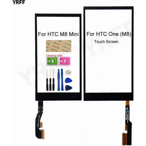 For HTC M8 Mini Touch Screen Digitizer 5.0'' inch For HTC One (M8) M8x 831C Touch Glass Panel Sensor Assembly Parts