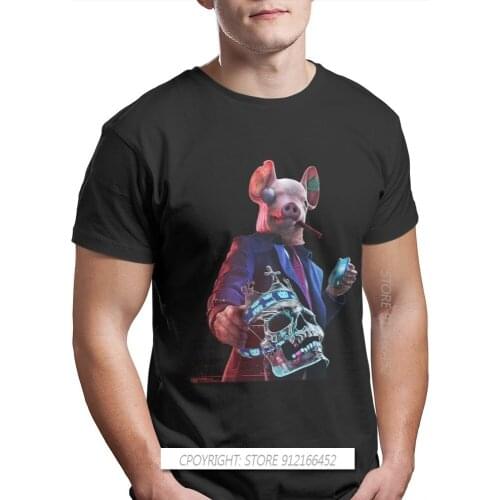 Cool Print Cotton Oversize T Shirts Watch Dog Legion DedSec Sabine Brandt Bagley Game Men Harajuku Streetwear