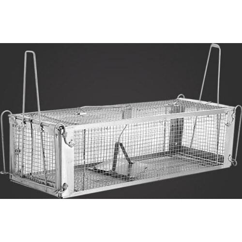 Humane Double Door Reusable Catching Mice Mouse Traps Bait Snap Rodent Catcher Mousetrap Rat Hunting Cage with Firm Packaging