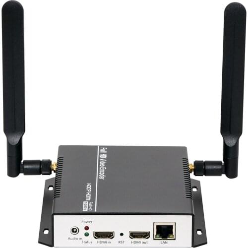 HEVC Video Audio to RTSP RTMP RTMPS M3U8 SRT Streaming Encoder Wireless H265 H.264 HD Video to IP Stream Encoder IPTV WIFI