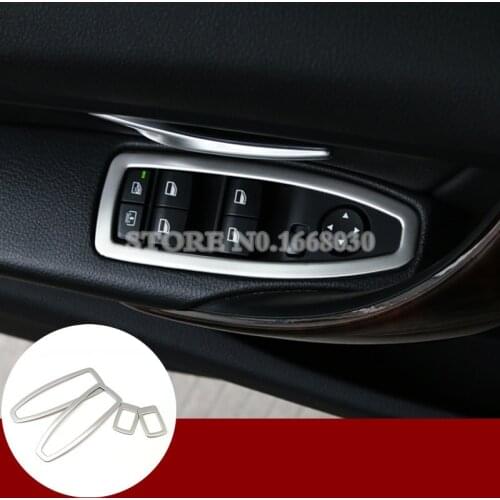 Interior Door Armrest Window Switch Trim Cover 4pcs For BMW 3 4 Series F30 F31 F32 F34 2013-2018 Car Accessories Car Trim