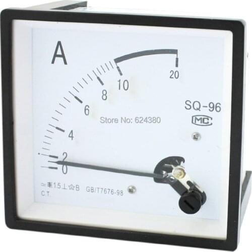 AC 0-10A 10A Current Meter Analog Ampere Panel Amp Ammeter Amperimetro Gauge Amperemeter SQ-96