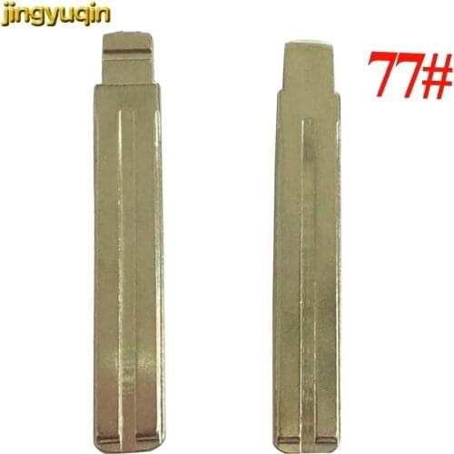 Jingyuqin 1pc Auto Remote Flip Key Blade for Kia 7T14 for Hyundai Verna IX35 77# Uncut Key Blade Replacement