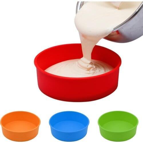 Kitchen Bread Silicone Bakeware Tools Round Silicone Cake Moulds Cupcake Liner Cupcake Stand DIY Desserts Baking Mold Tool