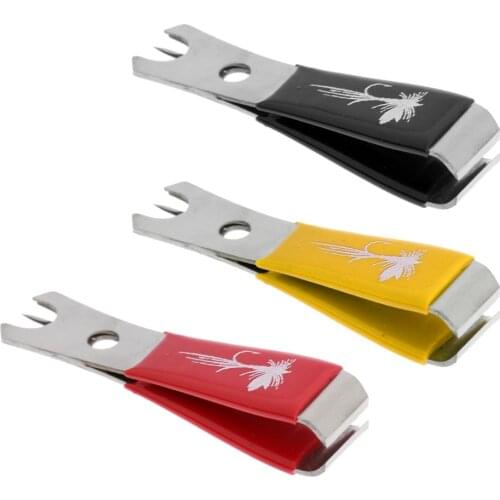 Stainless Steel Fishing Line Nipper Clippers Tackle 3 in 1 Fly Fishing Hook Eye Cleaner Line Knot Tying Tool