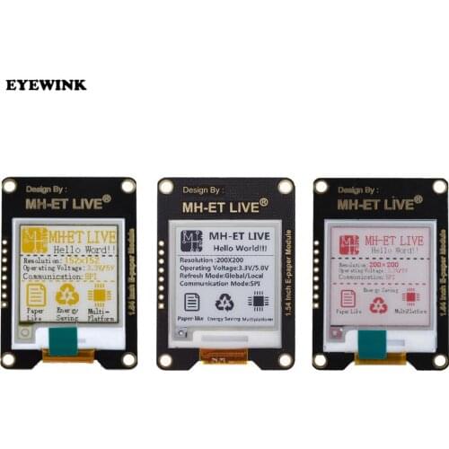1.54 Inch Epaper Module E-paper E-Ink EInk Display Screen SPI Support Global/Part For Arduino STM raspberry pi ESP32