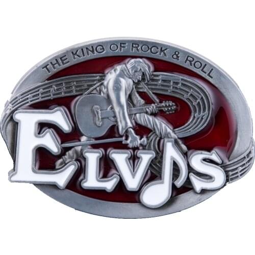 Elvis The King Of Rock belt buckle for man western cowboy buckle without belt custom alloy width 4cm