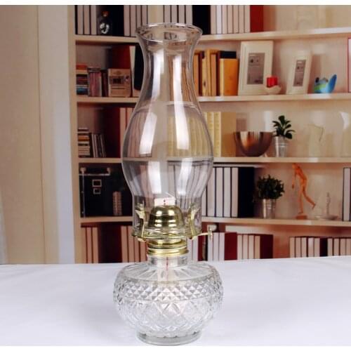 Retro Classic Glass Kerosene Ussr Lamp Smokeless Oil Light Lantern Old Fashioned Home Mantelpiece Desktop Decorate Meditation