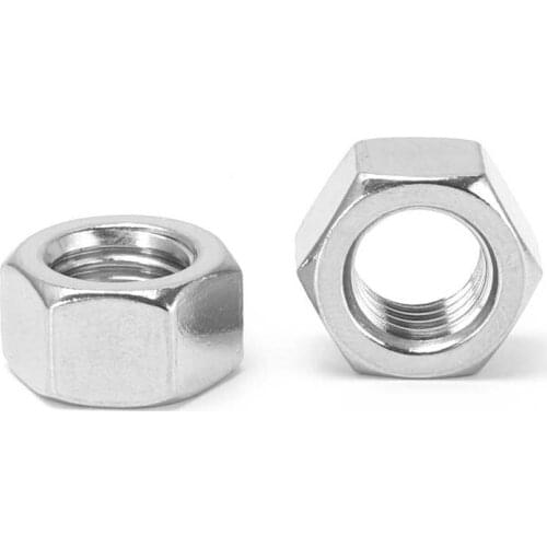 1/10pcs UNF 1/4-28 5/16-24 3/8-24 7/16 1/2 5/8 3/4 7/8 304 A2-70 Stainless Steel UK US Standard Fine Thread Hex Nut Hexagon Nut