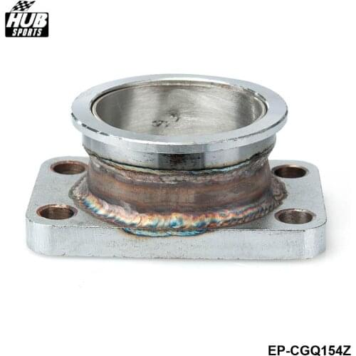 Steel Adaptor fit T3 4 Bolt To 2.5" V-Band Flange manifold turbo charger For Toyota Acura BMW Honda Nissan HU-CGQ154Z