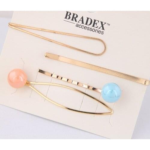 Hair Clips For Women Korean New Imitation Pearl Hairpins Hair Jewelry Female Sweet Candy Color Hairgirps Fashion Barrettes Gift