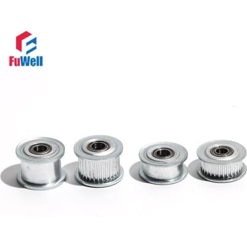 2GT Idler Pulley 30T 3/4/5/6mm Bore GT2 Idle Belt Pulley 7mm/11mm Belt Width With/Without Teeth 30Teeth Timing Bearing Pulley