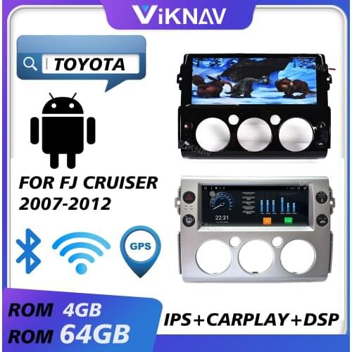 Car gps navigation multimedia player for toyota fj cruiser 2007-2012 android radio car audio autoradio head unit hd touch screen