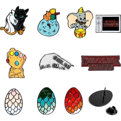 Women Men Lapel pin Brooch Stranger Things Brooches enamel pin Jewelry broche