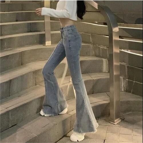 Cool Bell Bottoms Vintage Female Pants Fashion Women Harajuku Baggy Jeans Girl Pants Casual Funny Gothic Pants Summer Jeans
