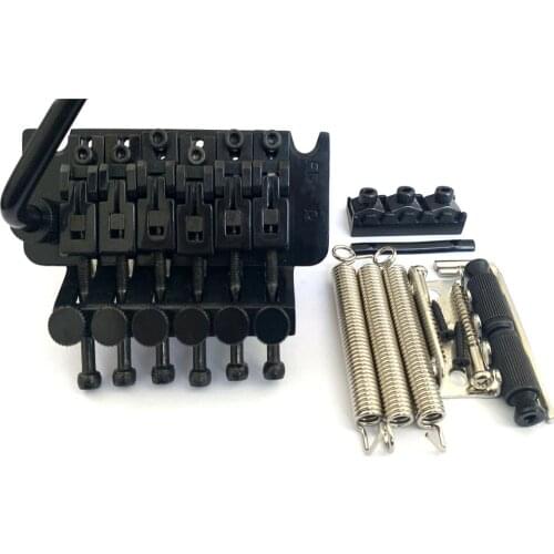 Left Hand Black Guitar Tremolo Bridge Double Locking Assembly with Fr SP from korea