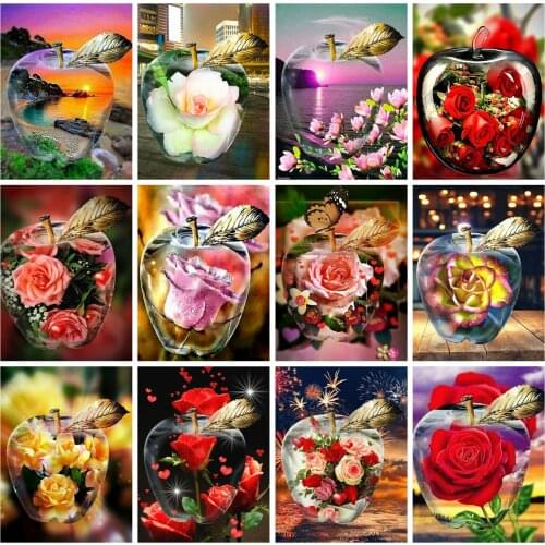 Evershine 5D DIY Diamond Painting Full Square Flower Diamond Embroidery Cross Stitch Landscape Rhinestone Mosaic Sale Home Decor