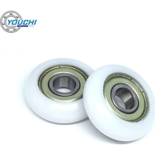 4pcs OD 30mm Rowing Machine Rollers 8x30x10mm BSR60830-10 POM Rower Wheel Plastic Coated Bearing Wheels