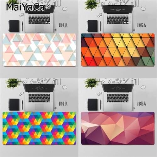 Maiyaca High Quality Triangle Geometric Patteren Customized laptop Gaming mouse pad Free Shipping Large Mouse Pad Keyboards Mat