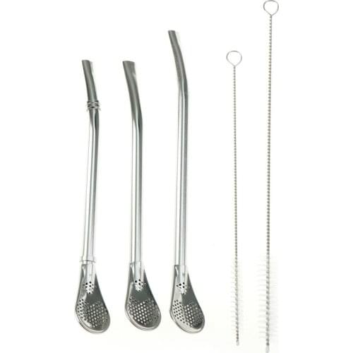 Stainless Steel Drinking Straw Filter Handmade Tea Bombilla Gourd Washable Bar Accessories Practical Tea Tool