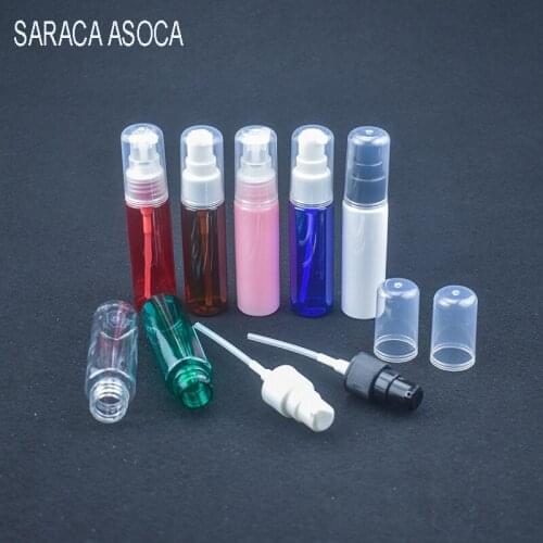 30ml Mini PET Press Lotion Plastic Refillable Bottles Travel Wear Powder Pump Duckbill Bottles Cosmetic Bottle 100pcs/lot