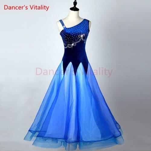 Ballroom dance dress girls latin dress stone clothing Salsa Rumba Samba Cha Vestido belly dance Diamonds Print skirt Costume