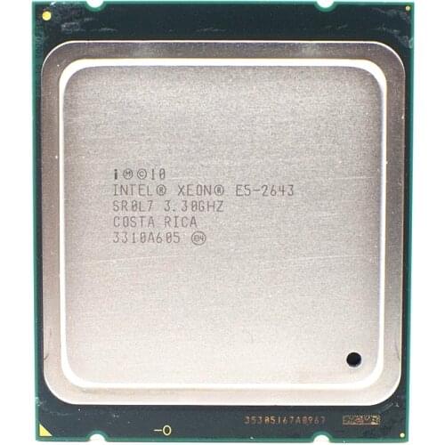Intel Xeon E5 2643 SR0L7 3.30Ghz CPU LGA 2011 Quad Core Processor