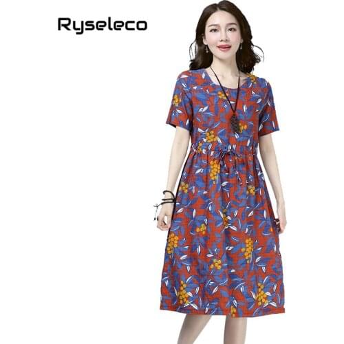 Ryseleco Linen Summer Dresses