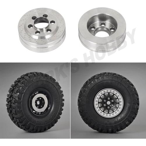 2PCS Stainless Steel Balance Weight Counterweight for 1/10 RC Car 1.9/2.2 inch Wheels Rims Axial SCX10 Traxxas TRX4 D90 GEN8 TF2