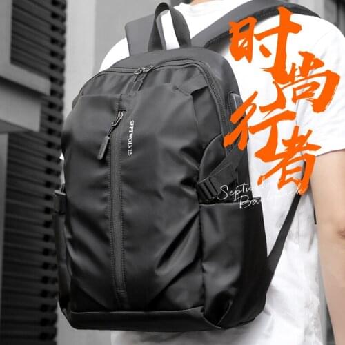 Schoolbag Mens Backpack Ins Japanese College Student Fashion High School Backpack Simple Junior High School Student Large
