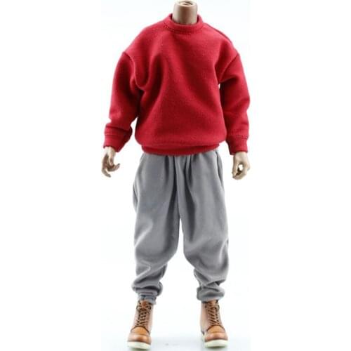 1/6 Scale Soldier Toy Model Trend Hip-hop Sleeveless Sports Sweater for 12 Inch Removable Doll Collection Body Doll Accessory