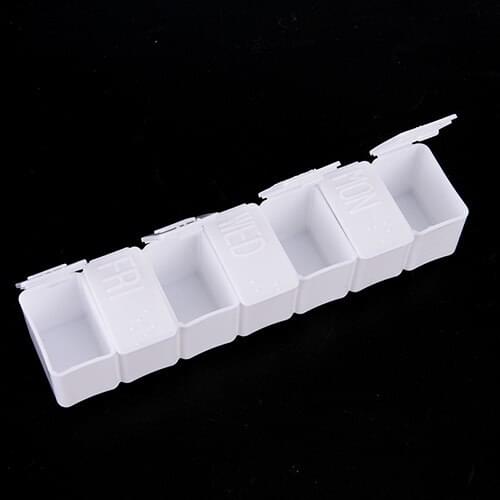 1PC 7 Days Weekly Tablet Pill Medicine Box Holder Storage Organizer Container Case Pill Box Splitters