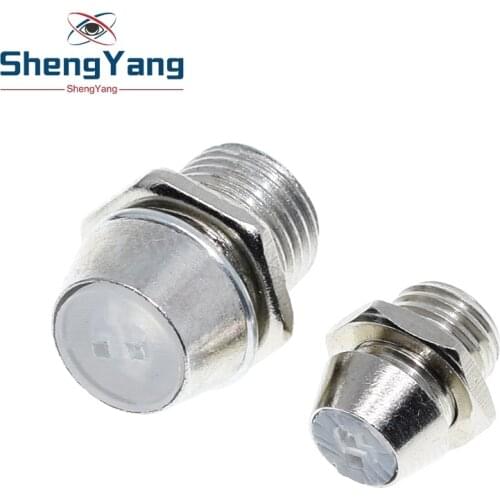 10Pcs/lot Copper Metal 3MM 5MM Light Emitting Diode LED Holder Mount Panel Display Wholesale