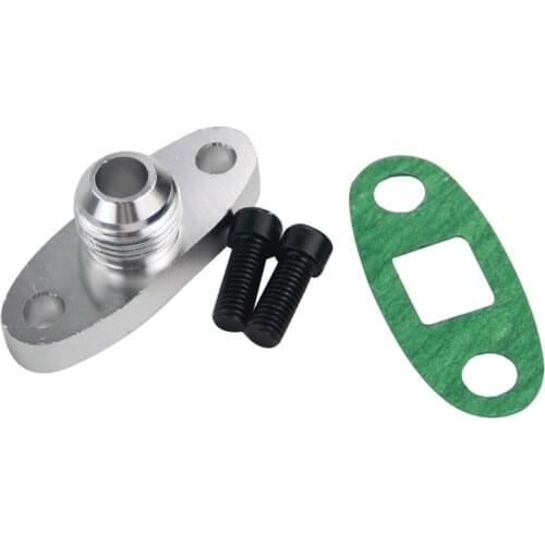 10AN Turbo Oil Return and Feed Flange For T3,T3/T4,T04,GT40-GT55 Turbos oil drain flange gasket Turbo Oil Return Flange