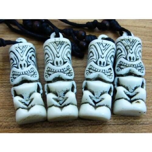 FREE SHIPPING yqtdmy 12 pcs Fashion Tiki Biker Design Rock Style Necklace