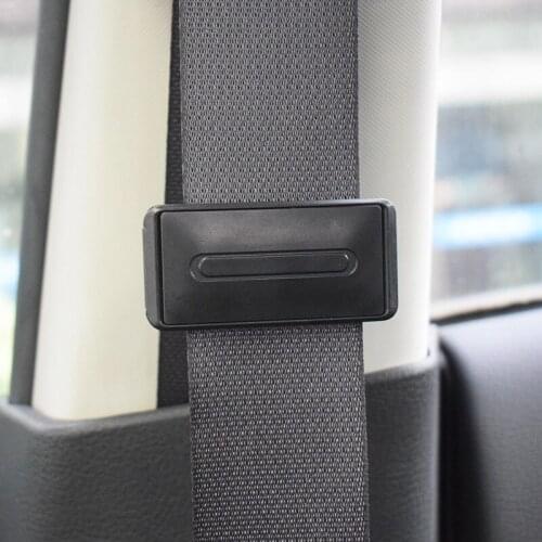 2 Pcs Auto Vehicle Adjustable Seat Belts Holder Stopper Buckle Clamp Portable Universal Car Safety Belt Clip Car Accessories