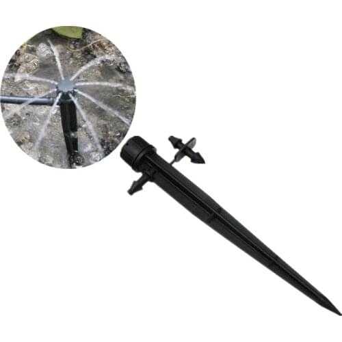Adjustable Dripper Mini-Stake Arrow Water Emitter 8 Holes Garden Sprinkler Irrigation Greenhouse Fittings