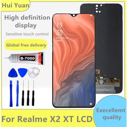 AMOLED Display 6.4"For Realme X2 RMX1992 RMX1993 RMX1991 LCD Touch Digitizer Screen Assembly For Realme XT RMX1921