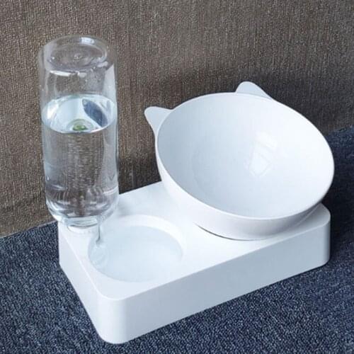 Pet Bowl Automatic Feeder Dog Cat Food Bowl with Water Dispenser Double Dog Drinking Bowl Cat Dish Bowls for Pet Food Supplies
