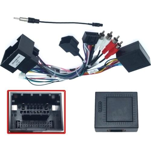 Car Stereo Radio Wire Power Harness Adapter with Canbus Decoder for Opel Insignia Chevrolet Trax Cruze Aveo Buick