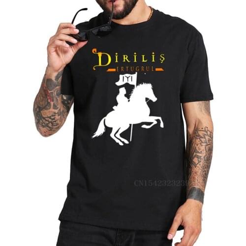 Dirilis Ertugrul T Shirt Turkish Historical Fiction Tshirt 100% Cotton Soft Basic Short Sleeved Tees Tops
