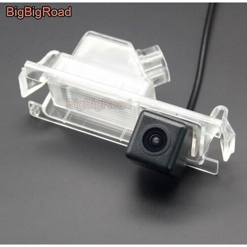 BigBigRoad Car Rear View Backup Camera For Kia K2 Rio Sedan Hatchback Ceed 2013 For Hyundai Sonata Accent Solaris Verna 2014 I30