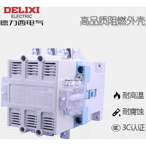 DELIXI AC Contactor CDC10-60 60A CJT1 CJ10 380V 220V CDC10