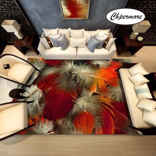 Chpermore Creative feather Large Carpets Non-slip Tatami Mats Bedroom Home Lving Room Rug Floor Rugs Childrens non-slip mat