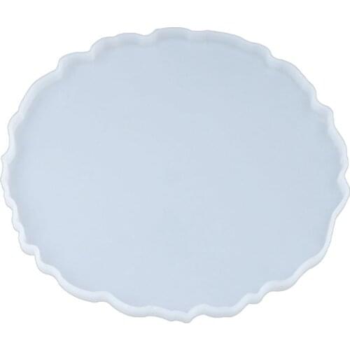 Crystal Epoxy Resin Mold Round Tray Casting Silicone Mould Handmade DIY Crafts