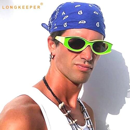 LongKeeper New Fashion Small Frame Cat Eye Sunglasses Women Luxury Brand Green Sun Glasses Travel Oculos lentes de sol mujer