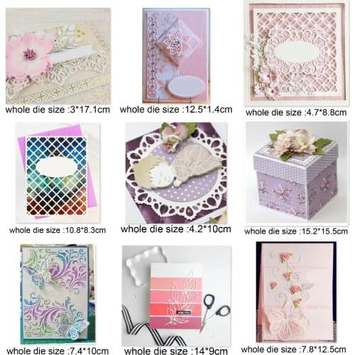 Metal cutting dies frame background new cut die mold decoration Scrapbooking paper craft knife mould blade punch stencils dies