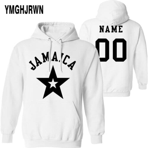 JAMAICA male pullover custom made name number jam sweatshirt nation flag jm Jamaican country college print photo logo 0 clothing