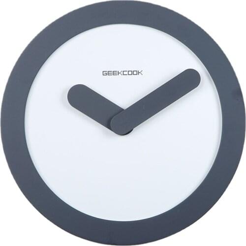 Nordic Minimalist Wall Clocks Modern Living Room Hanging Wood White Bule Wall Clock Retro Vintage 3d Wholesale Reloj De Pared